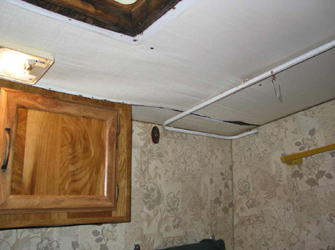 trailer water damage repair picture