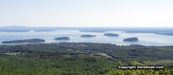 view from the top of cadillac mountain in acadia park picture