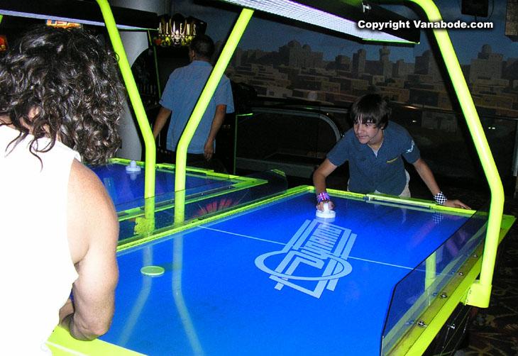 air hockey at Luxor Las Vegas picture