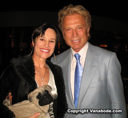 Siegfried of Siegfried and Roy with Kiki Kalor is seen in this image at Bette Midler opening night in Las Vegas.