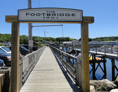footbridge picture in boothbay harbor maine