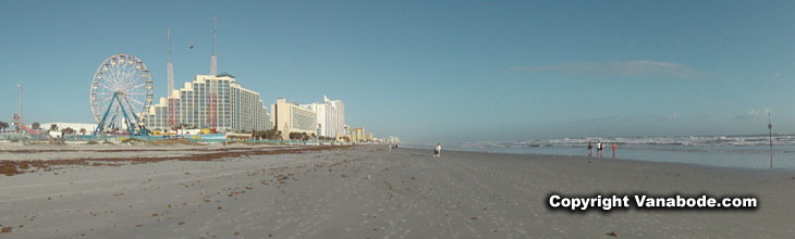 picture of daytona beach at low tide