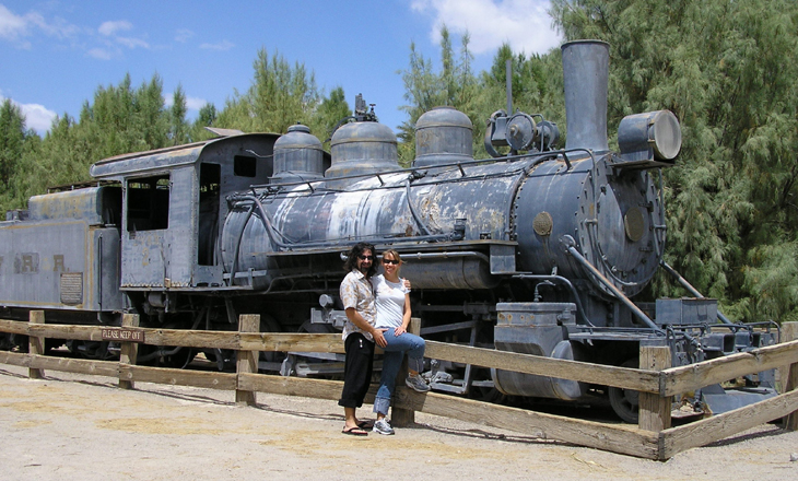 picture of train in Death Valley
