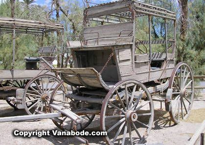 picture of old wagon in death valley museum
