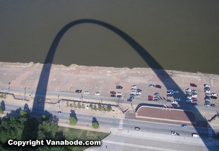 Picture from top of Gateway Arch