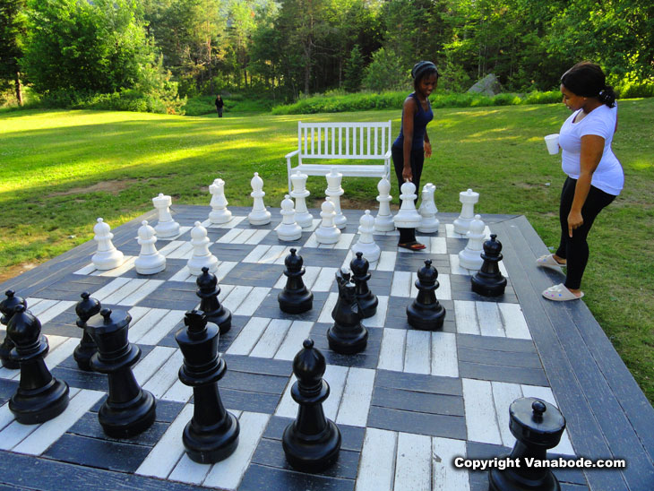 giant outdoor chess set white mountains resort