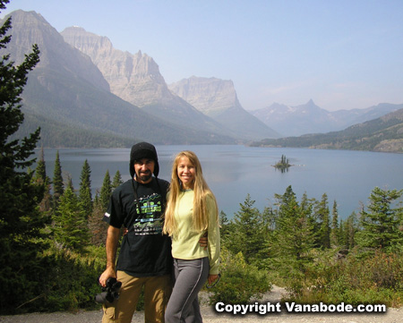 Picture in Glacier National Park Goose Island