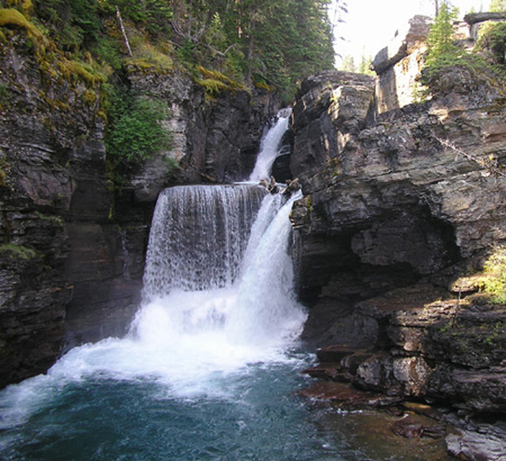 Picture of waterfall in Glacier National Park