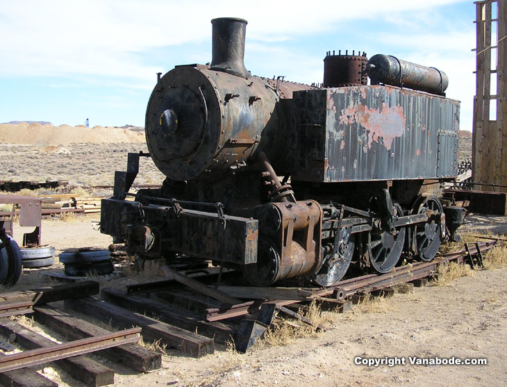 train engine in goldfield nevada picture