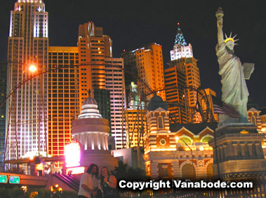 Las Vegas' New York New York picture at night