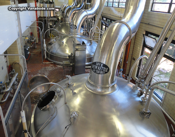 miller coors beer brewery stainless steel beer tanks