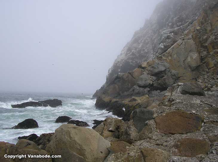 morro rock island in california picture