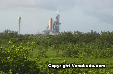 NASA's Space Shuttle launch pad in Florida from Playalinda Beach picture