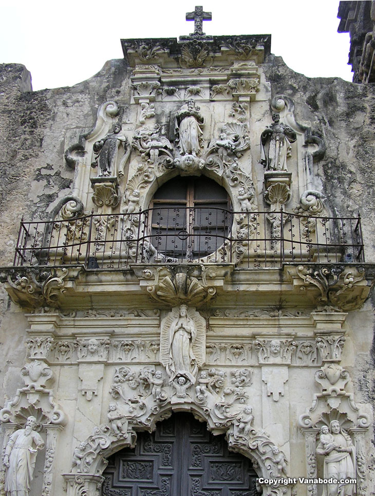 Picture taken of church on mission property in San Antonio