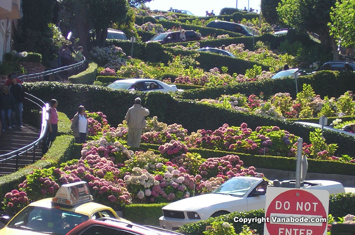 picture of twisty lombard street in san francisco