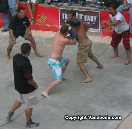 Picture of fighting at Broken Knuckle, Sturgis