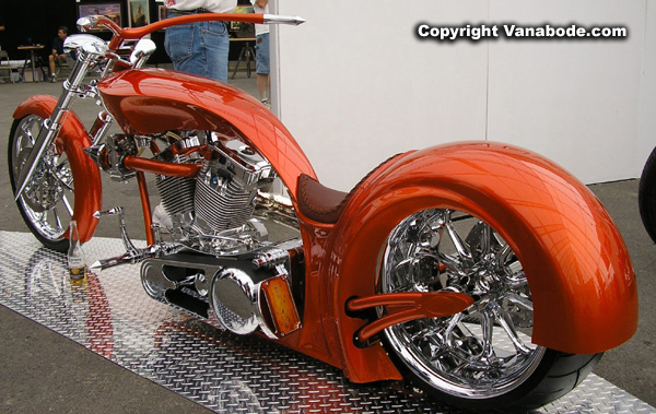sturgis orange fatty bike picture
